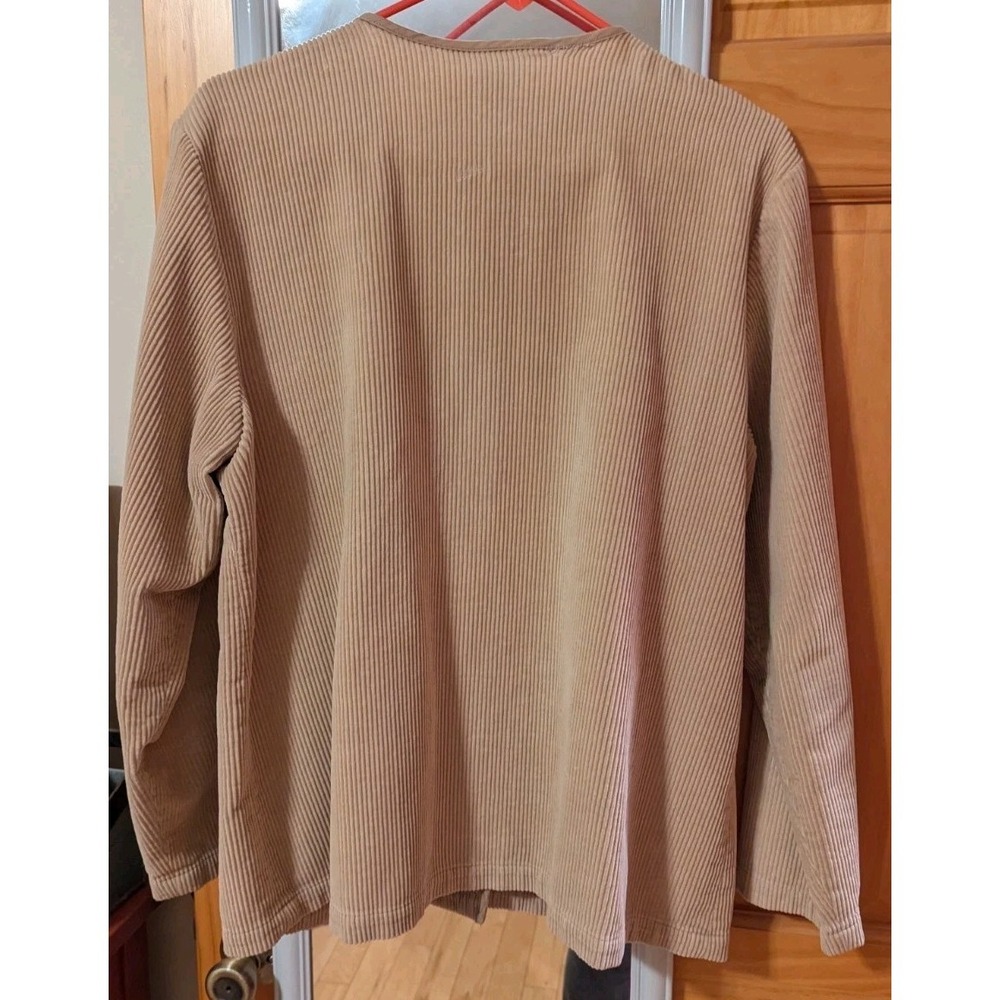 Orvis Jacket Womens 14 Tan Vintage Corduroy Button Front 2PC Set High Waist Pant - Picture 5 of 16